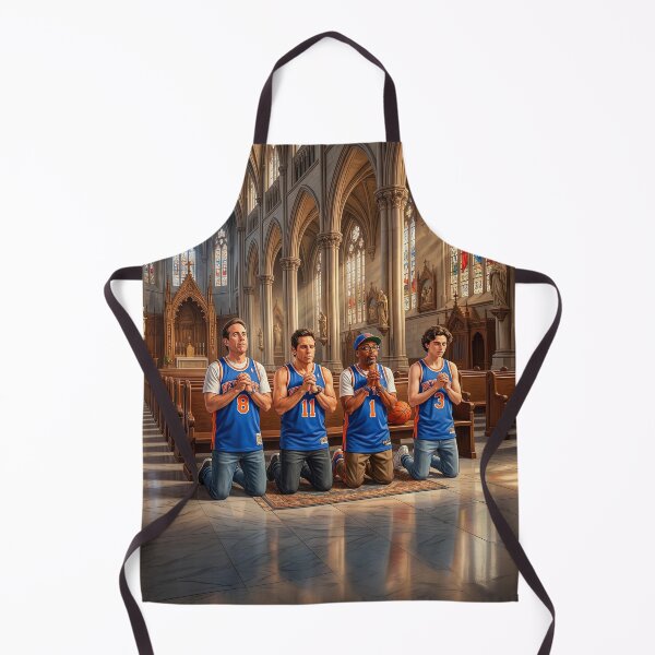 Item preview, Super NY Knicks Fans Seinfeld Stiller Lee Chalamet Praying designed and sold by Home Decor Art.