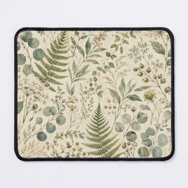 Item preview, Vintage Botanical Herbarium Collage Pattern designed and sold by ArtDesignRemix.