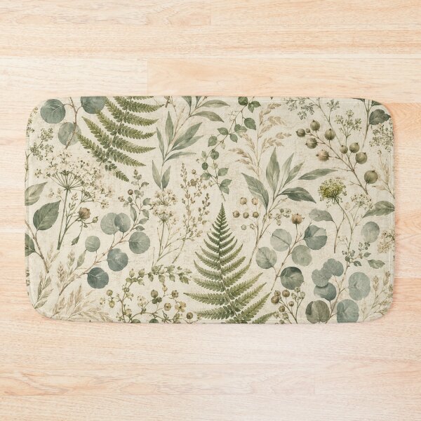 Item preview, Vintage Botanical Herbarium Collage Pattern designed and sold by ArtDesignRemix.