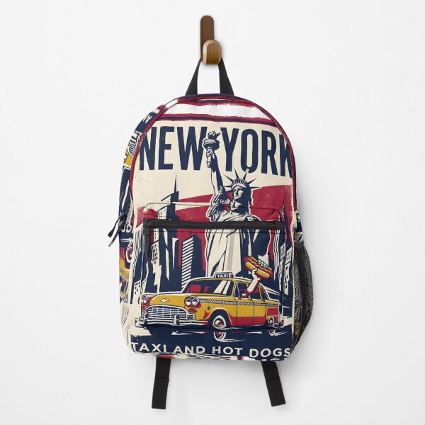 Item preview, Vintage New York City Taxi Hot Dog Wall Art designed and sold by EKHOAISTORE.