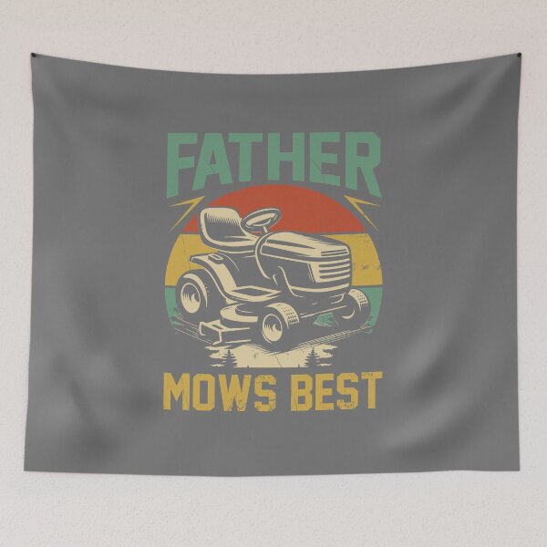 Item preview, Father Mows Best Vintage Retro Dad Gift Fathers Day designed and sold by FernaRoje.