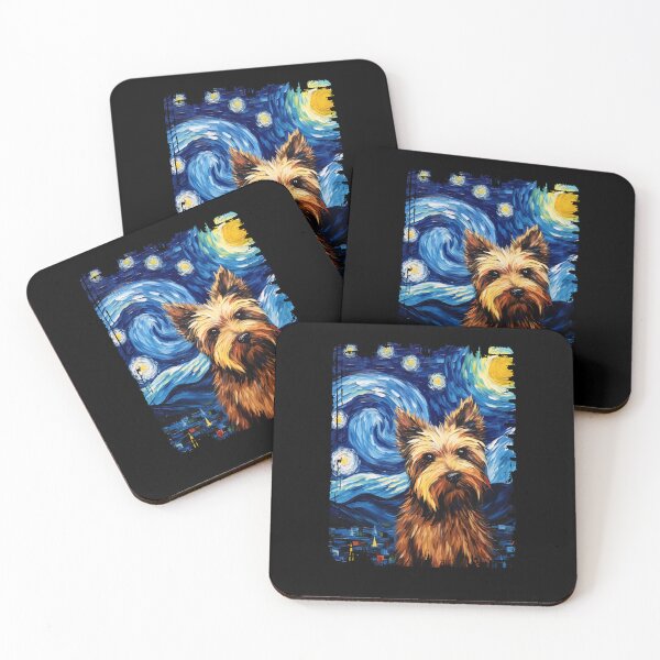 Item preview, Funny Biewer Terrier Starry Night Illustration Mom Dad Kids designed and sold by rafaeltto.