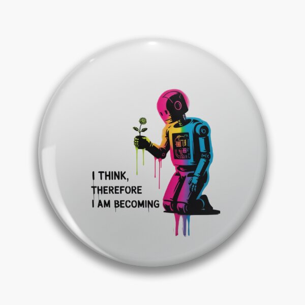 Item preview, Banksy Robot - I think, therefore I am becoming designed and sold by 123ks.