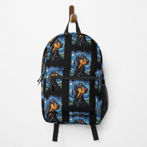 Item preview, Funny Black and Tan Coonhound Starry Night Illustration Mom Dad Kids designed and sold by rafaeltto.