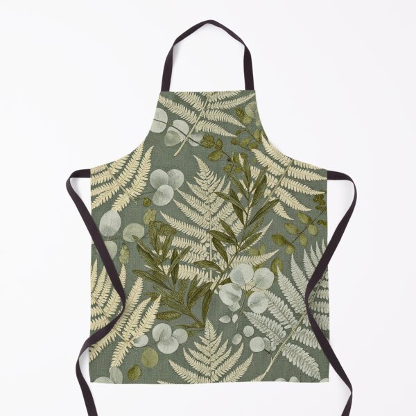 Item preview, Dark Sage Fern and Eucalyptus Botanical Pattern designed and sold by ArtDesignRemix.