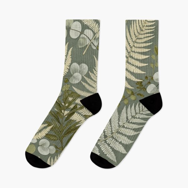 Item preview, Dark Sage Fern and Eucalyptus Botanical Pattern designed and sold by ArtDesignRemix.