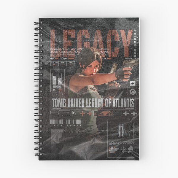 Item preview, Lara Croft "Dual Pistols" Technical UI Modern Gaming Design designed and sold by Shopunte.