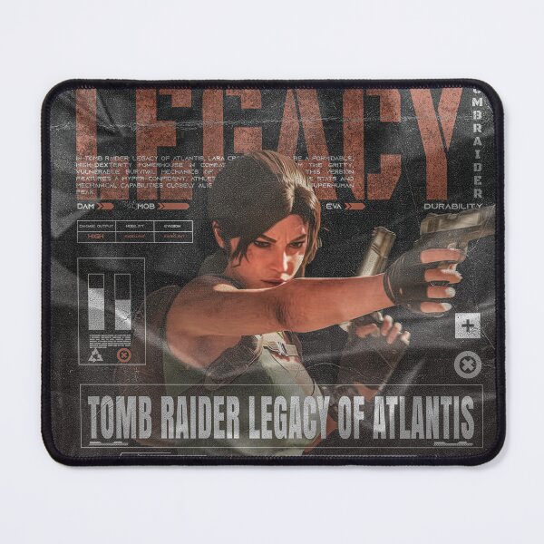 Item preview, Lara Croft "Dual Pistols" Technical UI Modern Gaming Design designed and sold by Shopunte.