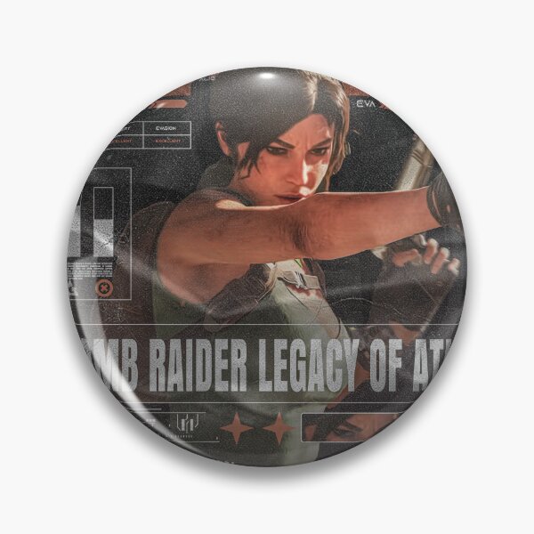 Item preview, Lara Croft "Dual Pistols" Technical UI Modern Gaming Design designed and sold by Shopunte.