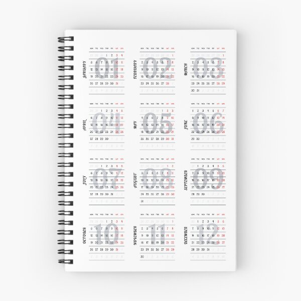 Item preview, English 2026 Vertical 3x4 Grid Yearly Calendar Template Minimalist Corporate Annual Wall Planner designed and sold by IuriiVlasenko.