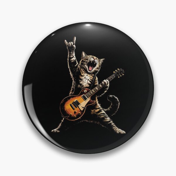 Item preview, Rock Cat Playing Guitar Vintage designed and sold by suhairee-studio.