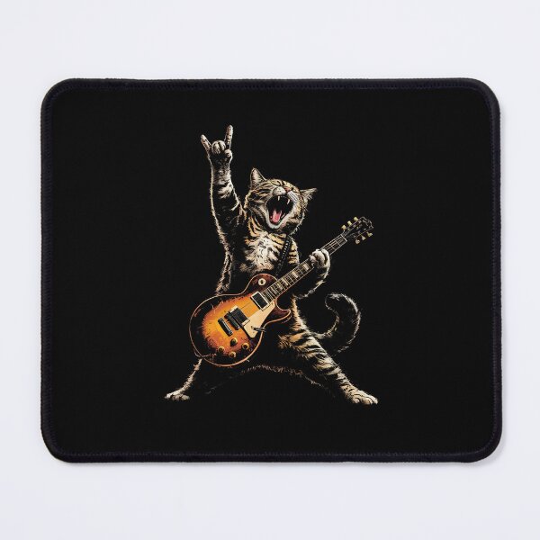 Item preview, Rock Cat Playing Guitar Vintage designed and sold by suhairee-studio.