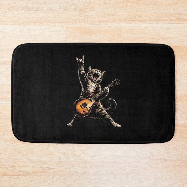 Item preview, Rock Cat Playing Guitar Vintage designed and sold by suhairee-studio.