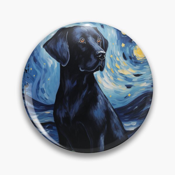 Item preview, Funny Black Labrador Starry Night Illustration Mom Dad Kids designed and sold by rafaeltto.