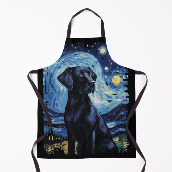 Item preview, Funny Black Labrador Starry Night Illustration Mom Dad Kids designed and sold by rafaeltto.