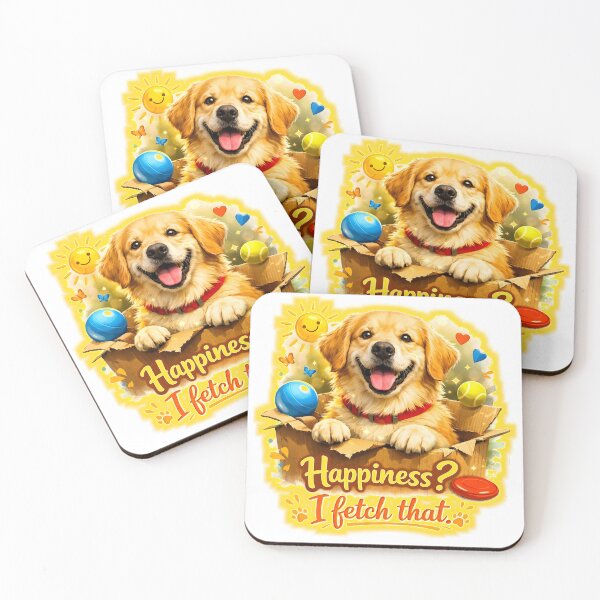 Item preview, Golden Retriever Joy – “Happiness? I Fetch That.” designed and sold by bluesirian22.