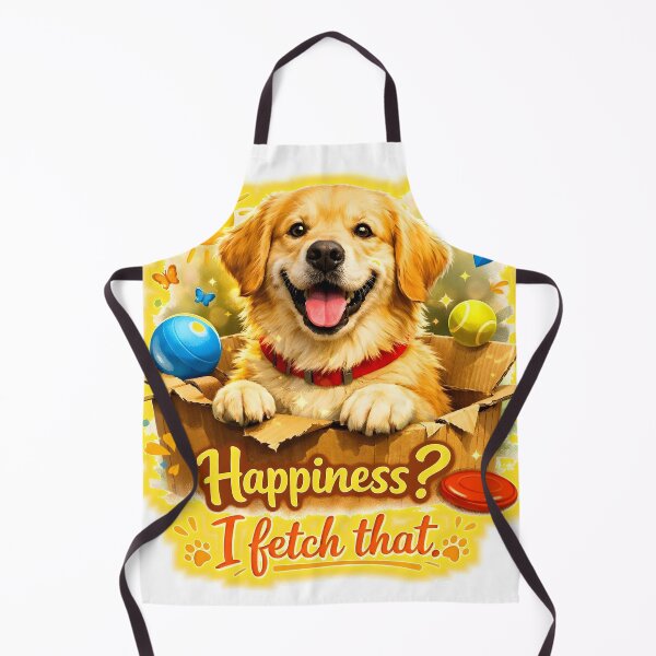 Item preview, Golden Retriever Joy – “Happiness? I Fetch That.” designed and sold by bluesirian22.