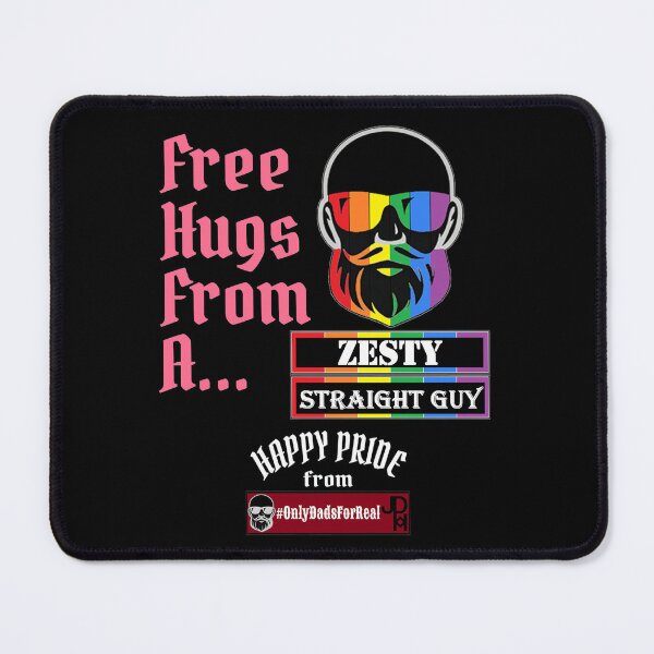 Item preview, Free Hugs Zesty Straight Guy (Black) *More Colors Available in Collection designed and sold by OnlyDadsForReal.