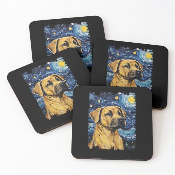 Item preview, Funny Black Mouth Cur Starry Night Illustration Mom Dad Kids designed and sold by rafaeltto.