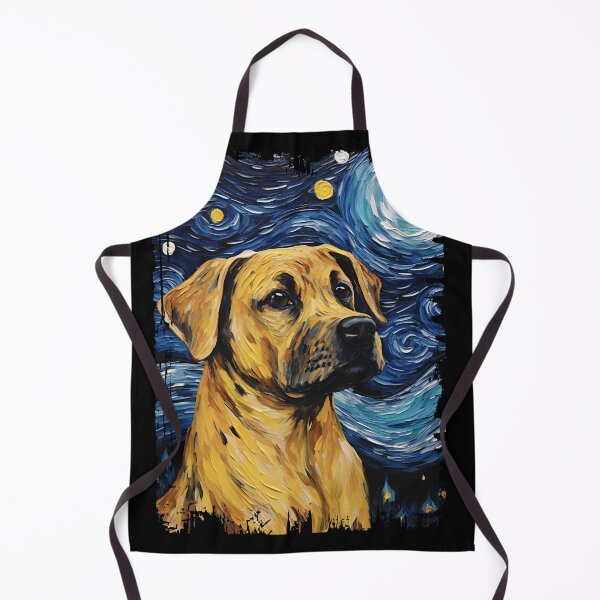 Item preview, Funny Black Mouth Cur Starry Night Illustration Mom Dad Kids designed and sold by rafaeltto.