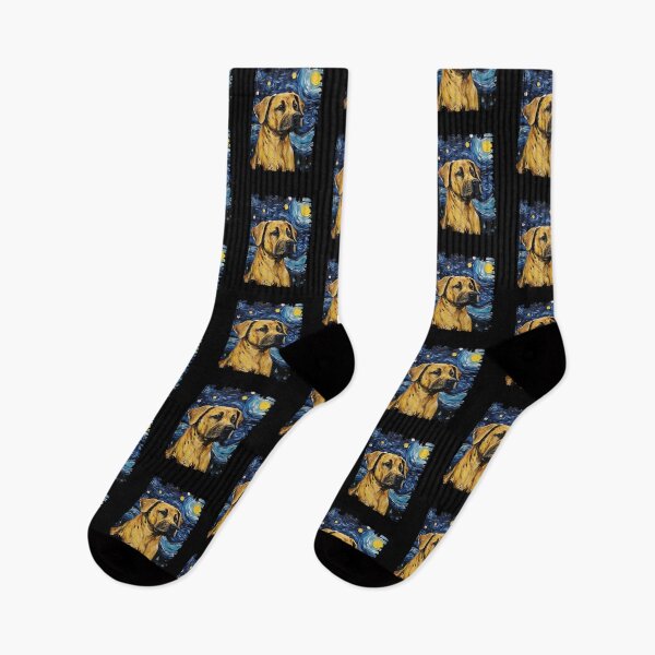 Item preview, Funny Black Mouth Cur Starry Night Illustration Mom Dad Kids designed and sold by rafaeltto.