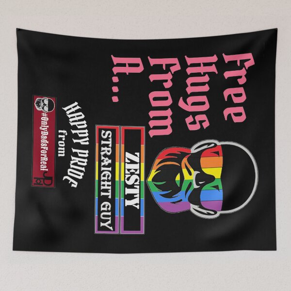 Item preview, Free Hugs Zesty Straight Guy (Black) *More Colors Available in Collection designed and sold by OnlyDadsForReal.