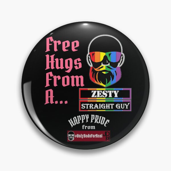 Item preview, Free Hugs Zesty Straight Guy (Black) *More Colors Available in Collection designed and sold by OnlyDadsForReal.