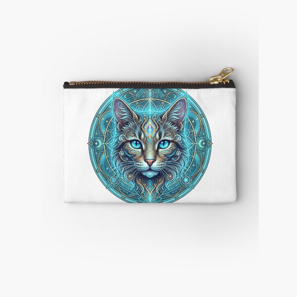 Item preview, Mystical Cosmic Cat Mandala designed and sold by Spiritualwall.