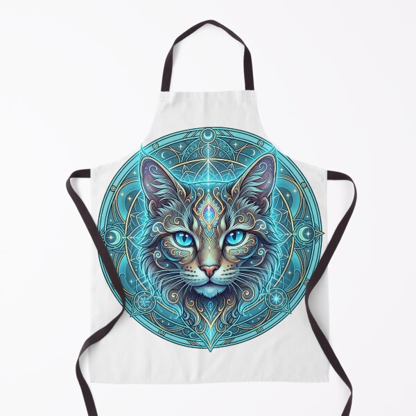 Item preview, Mystical Cosmic Cat Mandala designed and sold by Spiritualwall.