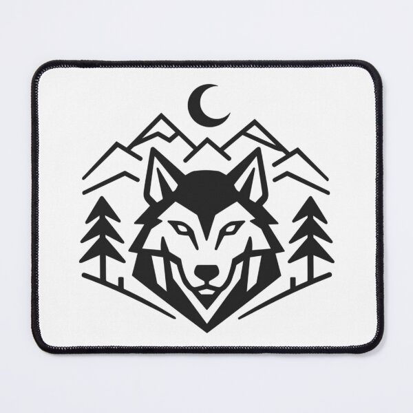 Item preview, Geometric Wolfpack Emblem: Minimalist Wolf Shirt designed and sold by Pineapple-Tree.