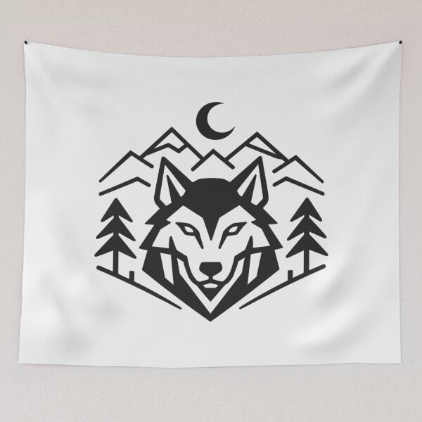 Item preview, Geometric Wolfpack Emblem: Minimalist Wolf Shirt designed and sold by Pineapple-Tree.