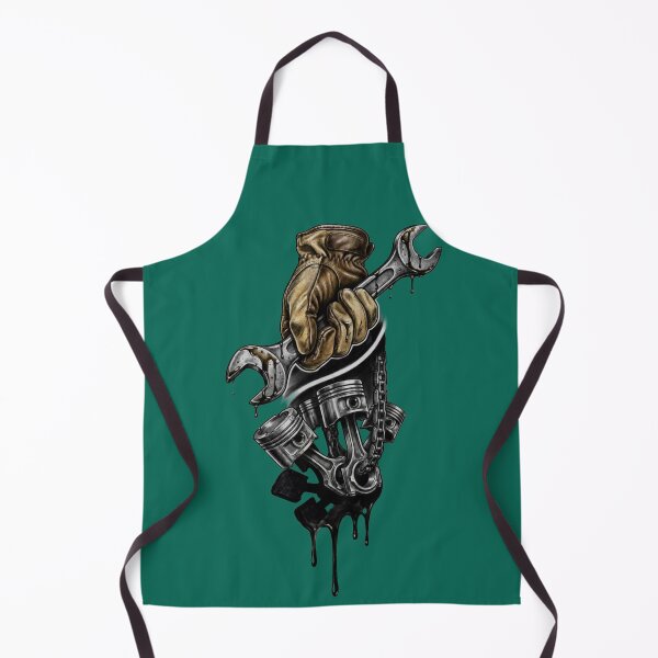 Item preview, Mechanic Glove Wrench Piston Oil Drip — Dark Biker Garage Art designed and sold by RAYBIL.