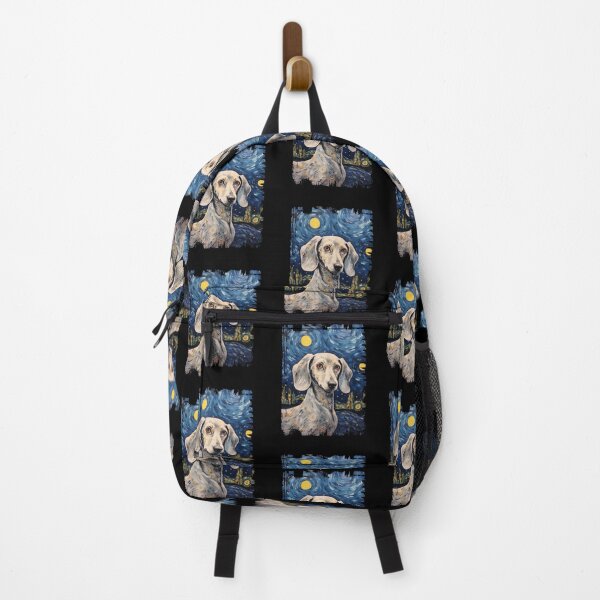 Item preview, Funny Blue and Cream Dachshund Starry Night Illustration Mom Dad Kids designed and sold by rafaeltto.