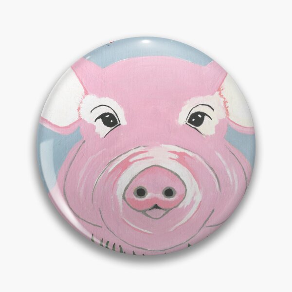 Item preview, Cute Pig Field Of Flowers Painting designed and sold by Sartoris Art.