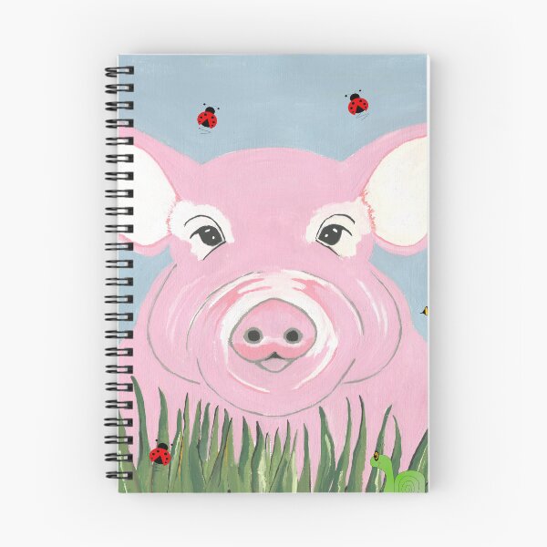Item preview, Cute Pig Field Of Flowers Painting designed and sold by Sartoris Art.