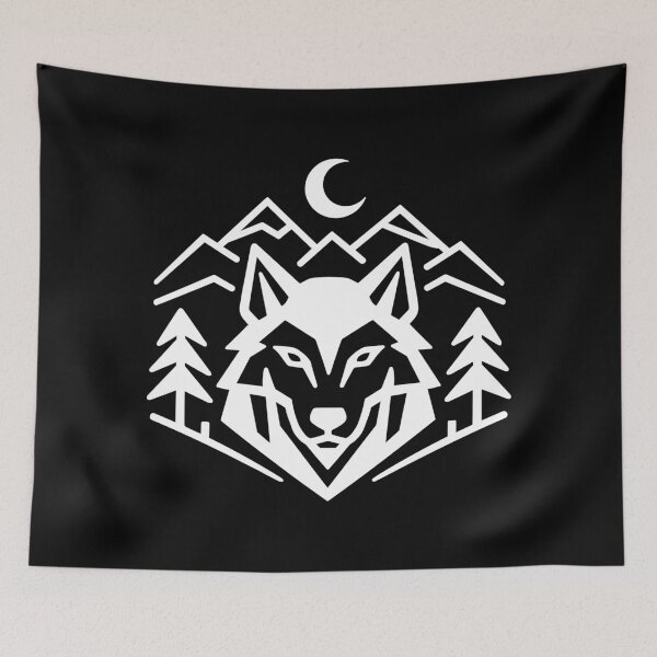 Item preview, Geometric Wolfpack Emblem: Minimalist Wolf Shirt designed and sold by Pineapple-Tree.