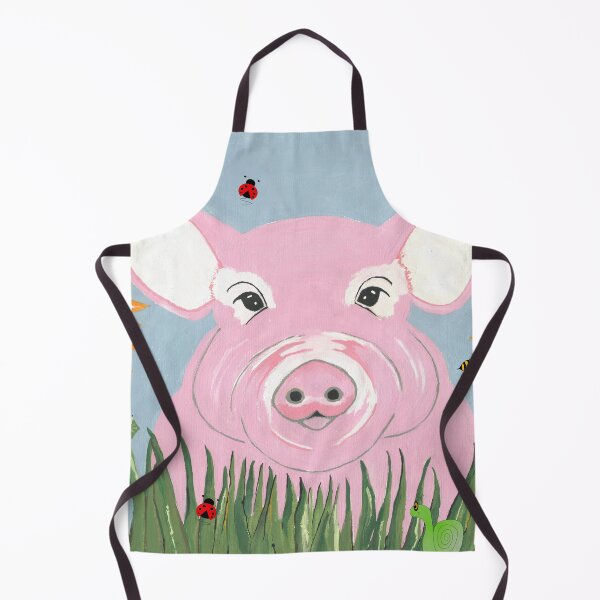 Item preview, Cute Pig Field Of Flowers Painting designed and sold by Sartoris Art.