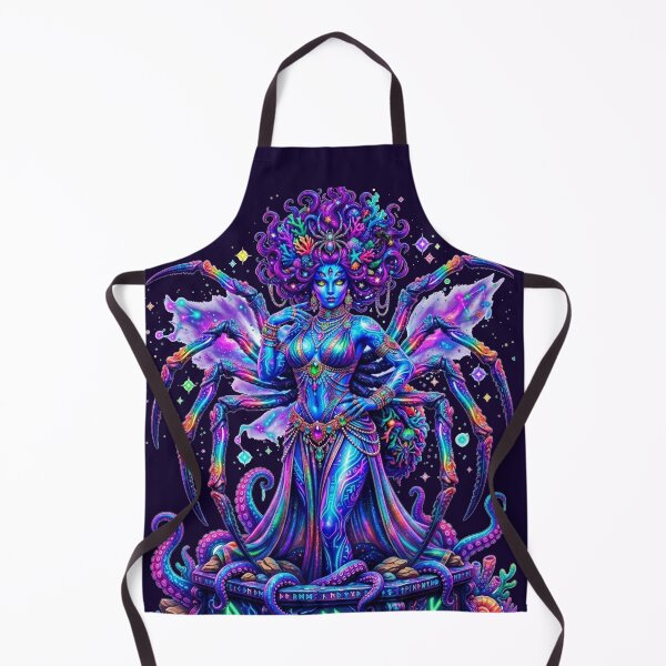 Item preview, Psychedelic Spider Queen Kraken Fantasy Art designed and sold by ChaEmm_Studio.
