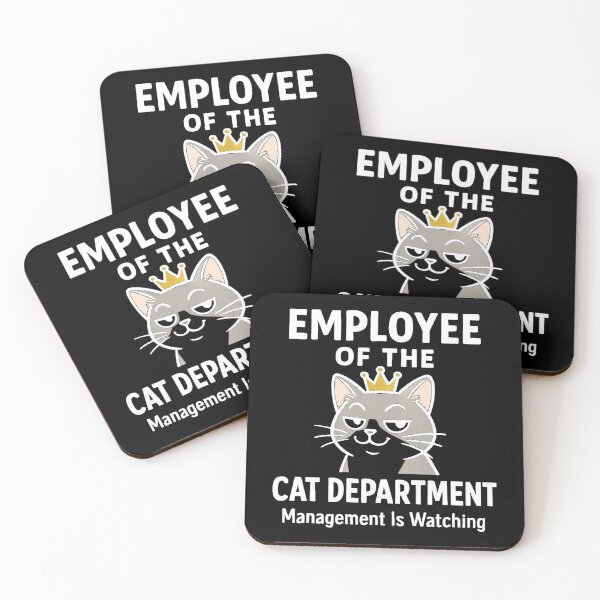 Item preview, Employee of the Cat Department Management Is Watching Funny Cat Owner Gift designed and sold by Igrowlab254.