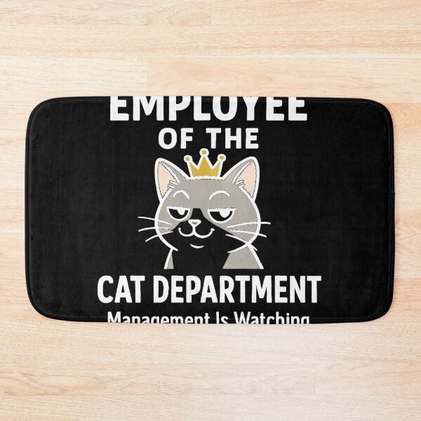 Item preview, Employee of the Cat Department Management Is Watching Funny Cat Owner Gift designed and sold by Igrowlab254.