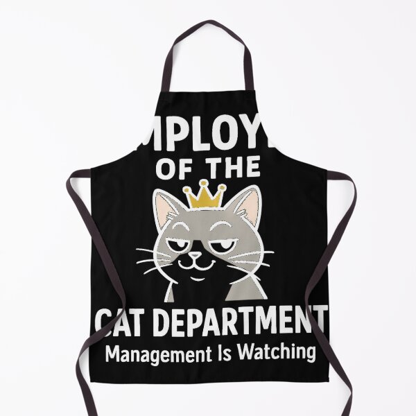 Item preview, Employee of the Cat Department Management Is Watching Funny Cat Owner Gift designed and sold by Igrowlab254.