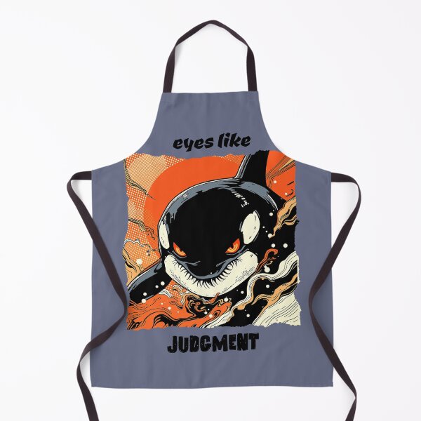 Item preview, Angry Judgment Orca – Edgy Anime Pop Art Killer Whale designed and sold by FIREDesignsPOD.