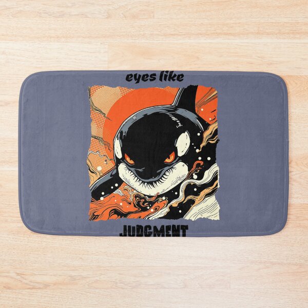 Item preview, Angry Judgment Orca – Edgy Anime Pop Art Killer Whale designed and sold by FIREDesignsPOD.