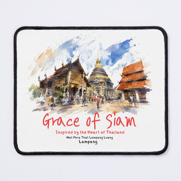 Item preview, Grace of Siam | Traditional Northern Thai Temple Watercolor Art designed and sold by Beeform.