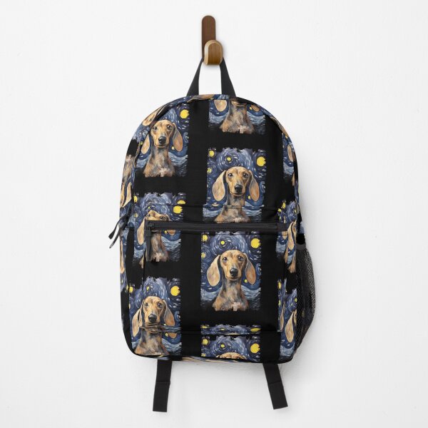 Item preview, Funny Blue and Tan Dachshund Starry Night Illustration Mom Dad Kids designed and sold by rafaeltto.