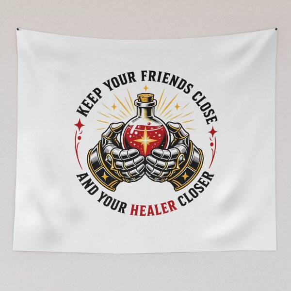 Item preview, Keep Your Friends Close And Your Healer Closer Potion Art designed and sold by Fenay Designs.