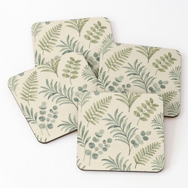 Item preview, Soft Fern and Leaf Botanical Pattern designed and sold by ArtDesignRemix.
