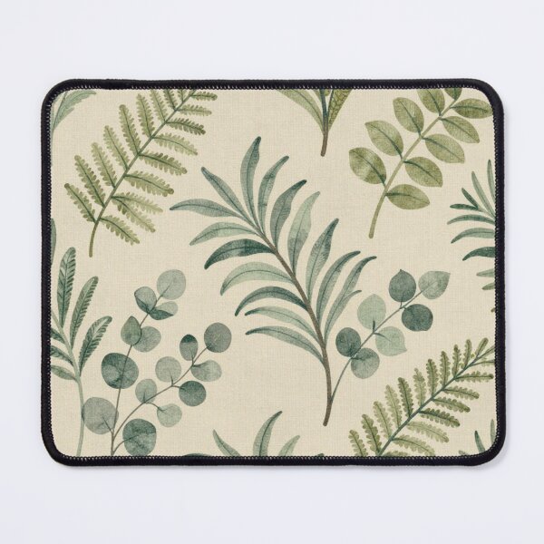 Item preview, Soft Fern and Leaf Botanical Pattern designed and sold by ArtDesignRemix.