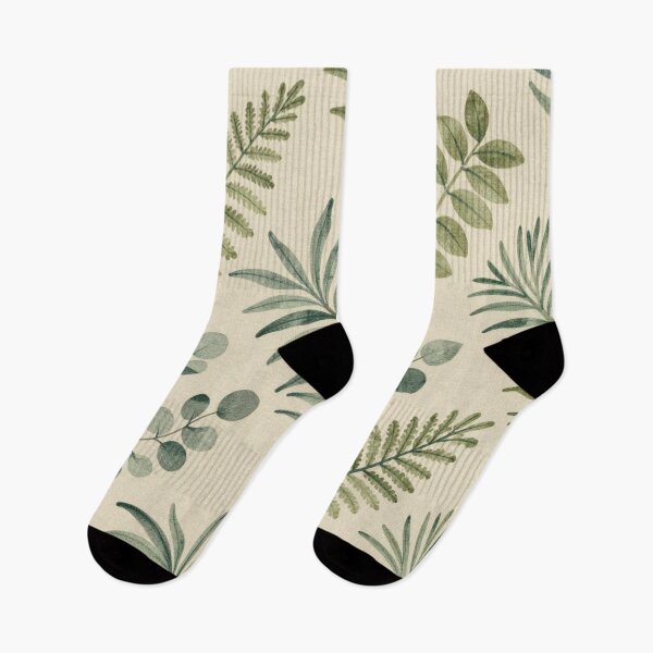 Item preview, Soft Fern and Leaf Botanical Pattern designed and sold by ArtDesignRemix.