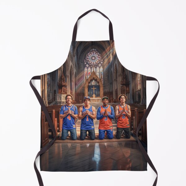 Item preview, Super NY Knicks Fans Seinfeld Stiller Lee Chalamet Praying designed and sold by Home Decor Art.